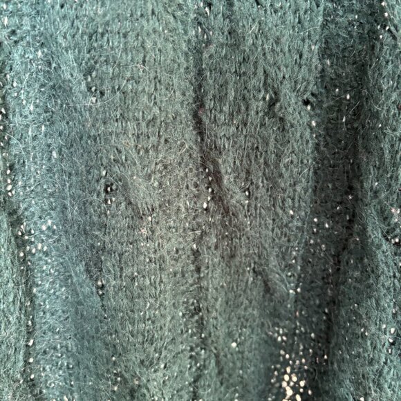 Turquoise V-neck sweater dress size small - Picture 2 of 4